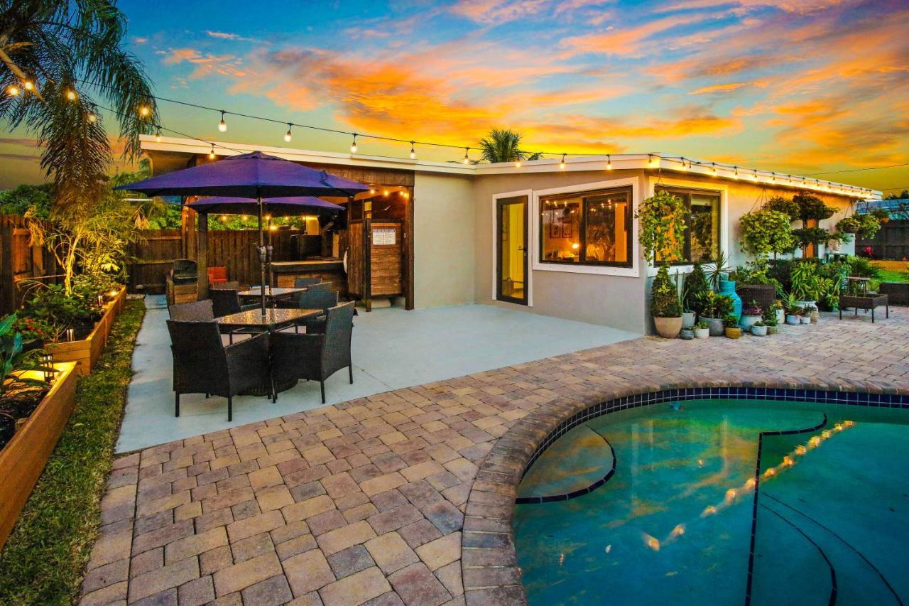 Private Heated Pool Oasis Pet-Friendly Retreat Short Or Long Stays Sleeps 2-8 Ppl Pompano Beach Exterior photo