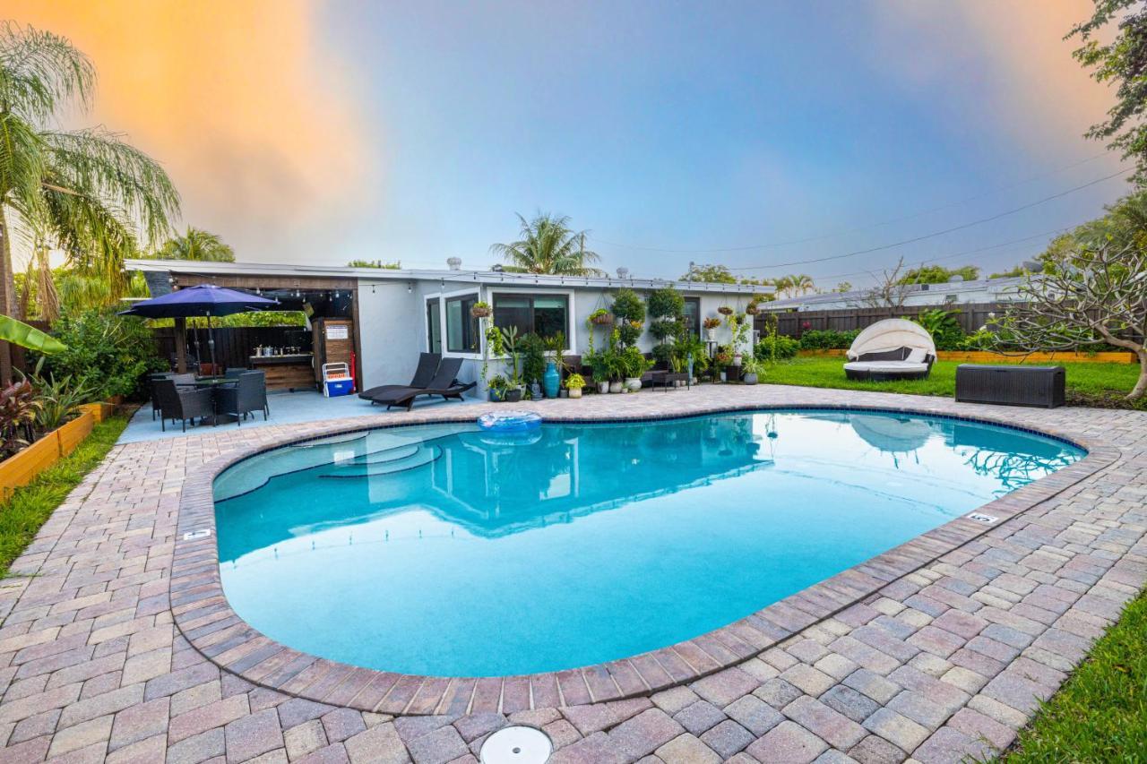 Private Heated Pool Oasis Pet-Friendly Retreat Short Or Long Stays Sleeps 2-8 Ppl Pompano Beach Exterior photo