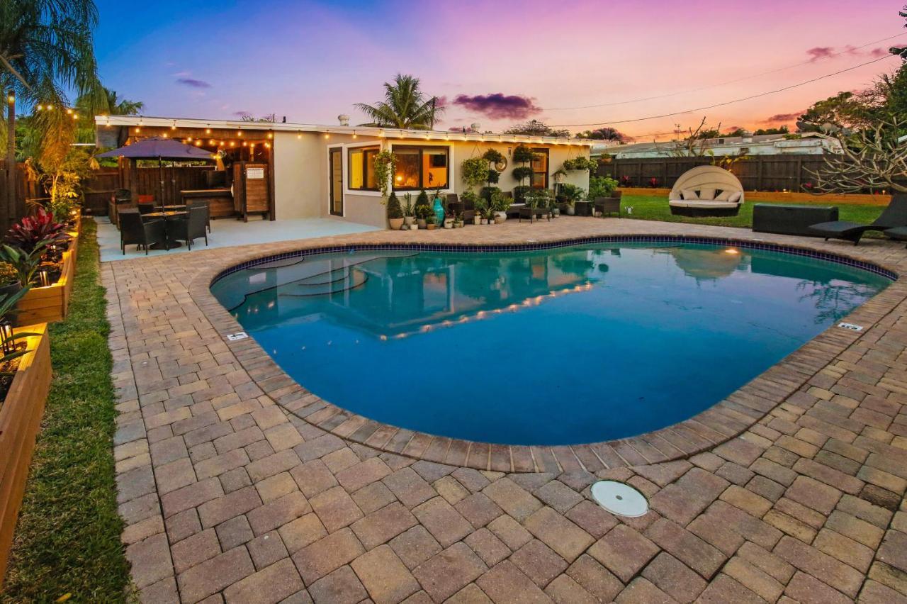 Private Heated Pool Oasis Pet-Friendly Retreat Short Or Long Stays Sleeps 2-8 Ppl Pompano Beach Exterior photo
